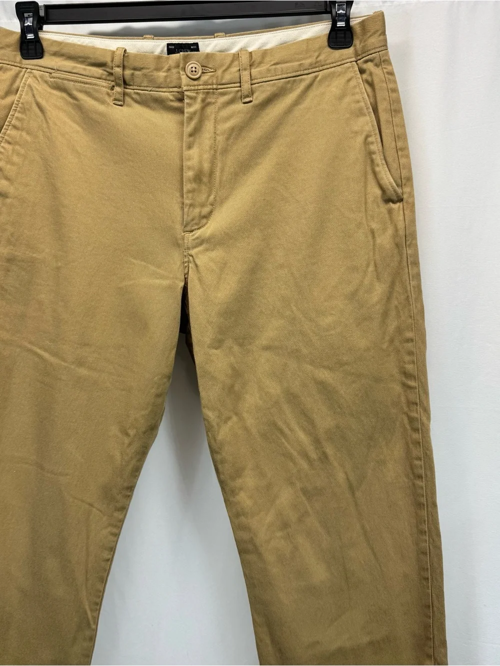 J. Crew Men's Chino Tan Pants 32x32 770 Flannel Lined Cabincore Outdoor Preppy